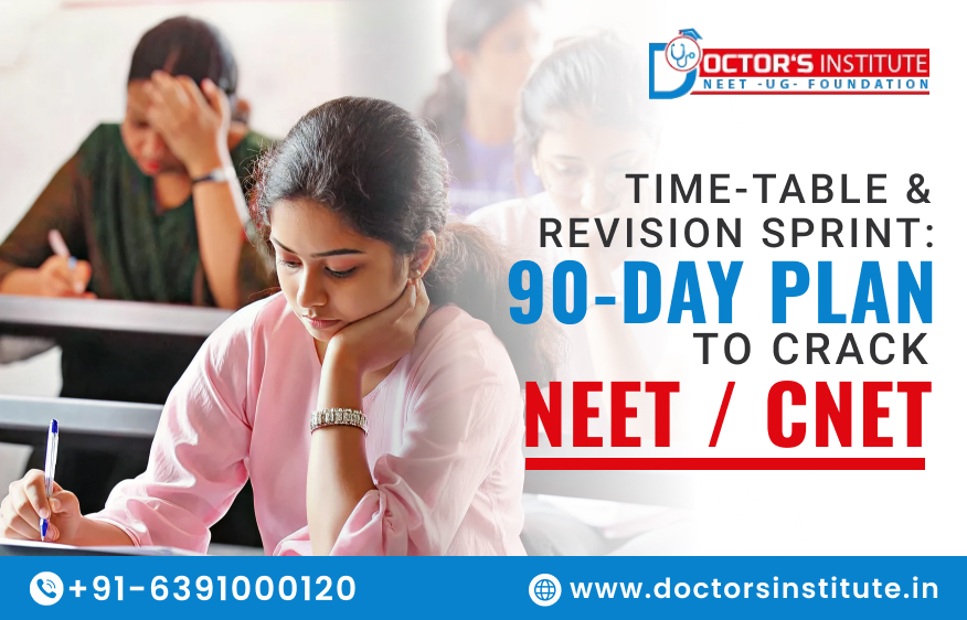 90-Day Plan to Crack NEET / CNET with a Focused Time-Table & Revision Sprint – Doctor’s Institute